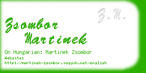 zsombor martinek business card